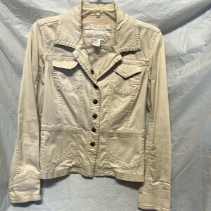 Vintage LAL women’s beige “denim-style” jacket